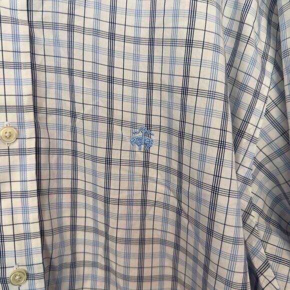 Brooks Brothers Regent Long Sleeve Button Down Checkered Shirt Size XL Preppy - Picture 10 of 12